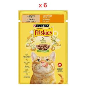 Purina Friskies Pouch Chicken 85g (Pack Of 6)