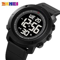 SKMEI Men Digital Watch Sports Fashion Casual Wristwatch Luminous Stopwatch Alarm Clock Countdown TPU Watch Lightinthebox - thumbnail