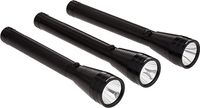 Olsenmark 3000mAh 3-In-1 Rechargeable LED Flash Light-(Black)-(OMFL2698)