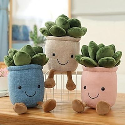 1PCS Creative Succulent Plant Decoration - Perfect For Garden Green Lovers  Cute Succulent Sleep Seat Cushion Home Decoration. Lightinthebox