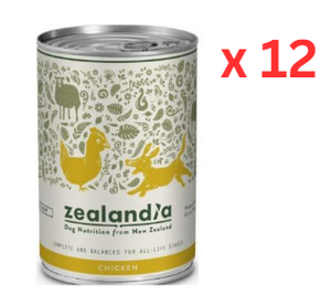 Zealandia Dog Wet Food Chicken 385gmx12