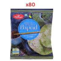 Haldirams Mirch Masala Papad 200Gm (Pack Of 80)