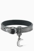 Serpenti Forever Bracelet in Metallic Karung Leather Serpenti Forever Bracelet in Metallic Karung Leather