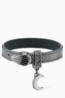 Serpenti Forever Bracelet in Metallic Karung Leather - thumbnail