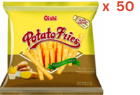 Oishi Potato Fries 50Gm Plain Salted Pack Of 50 (UAE Delivery Only)