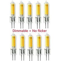 10pcs Dimmable No Flicker Glass LED G4 COB Bulb 3W AC/DC12V Led lamp Crystal Light Bulb Lampada Lampara Bombilla Ampoule miniinthebox - thumbnail