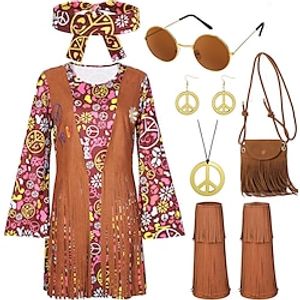 Retro Vintage 1970s Princess Outfits Party Costume Hippie Women's Cosplay Costume Christmas Prom Club Festival Vest miniinthebox