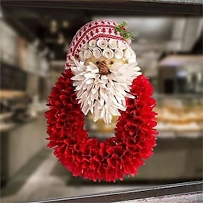 Christmas Decorative Stickers Santa Claus Wall Stickers Self-Adhesive Glass Display Windows PVC Decorative Paintings miniinthebox