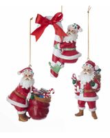 Homesmiths Christmas 4 inch Resin Candy Santa Assorted 1 Pieces - thumbnail