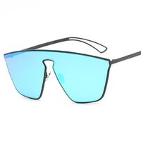 Women Men Colorful Mirrored Siamese Sunglasses Outdoor Driving Anti-UV Glasses