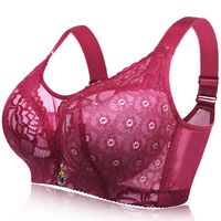 Full Busted Wireless Printed Gather Bras