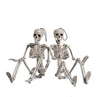 halloween skull props 60cm skull skeleton simulation human body props realistic hand-made ornaments atmosphere decoration miniinthebox - thumbnail