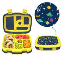 Bentgo Space Kids Lunch Box - Grey/Yellow - thumbnail