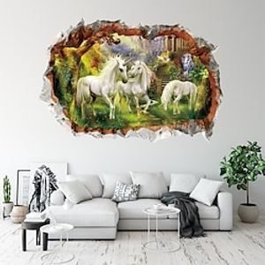 3D Animals Wall Stickers Living Room Kids Room Kindergarten Removable PVC Home Decoration Wall Decal 1pc miniinthebox