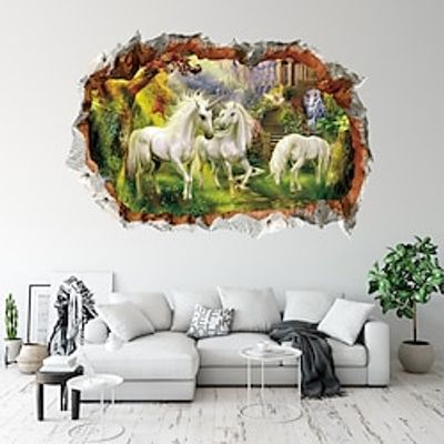 3D Animals Wall Stickers Living Room Kids Room Kindergarten Removable PVC Home Decoration Wall Decal 1pc miniinthebox