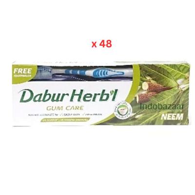 Dabur Toothpaste With Free Toothbrush, Neem - 150g x 48 Dabur Toothpaste With Free Toothbrush, Neem - 150g x 48