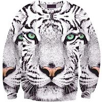 Women's Hoodie Sweatshirt Graphic 3D Animal Print Daily 3D Print Basic Casual Hoodies Sweatshirts  Yellow Gray Orange miniinthebox - thumbnail