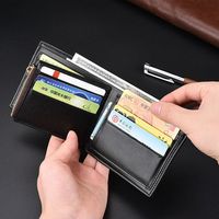 Business PU Leather Multi-card Slots Coin Bag