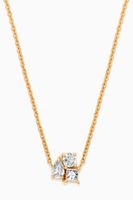 x Almasati Trio Sparkle Diamond Necklace in 18kt Yellow Gold - thumbnail