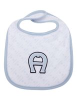 Logo Pima Cotton Bib - White Logo Pima Cotton Bib - White