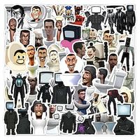 60pcs Skibidi Toilet Stickers Vinyl Waterproof for Laptop, Bumper, Water Bottles, Computer, Phone, Hard Hat, Car Stickers for Teens Adults Lightinthebox - thumbnail