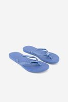 Womens Style 2 Slim Lux Slippers  Light Blue - thumbnail