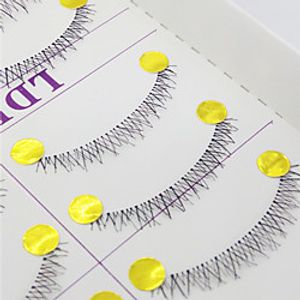 Eyelashes Eyelash Extensions / False Eyelashes 20 pcs Eye Volumized / Curly / Extra Long 0.1 mm Lower Lashes / Crisscross Fiber Transparent Band miniinthebox