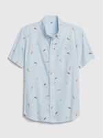 Kids Tropical Button-Down Shirt - thumbnail