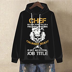 Women's Plus Size Tops Hoodie Sweatshirt Graphic Skull Letter Print Long Sleeve V Neck Streetwear Fall Winter Yellow White Big Size XL XXL 3XL 4XL 5XL miniinthebox
