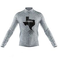 21Grams Men's Long Sleeve Cycling Jersey Spandex Dark Grey Bike Top Mountain Bike MTB Road Bike Cycling Quick Dry Moisture Wicking Sports Clothing Apparel  Athleisure Lightinthebox - thumbnail