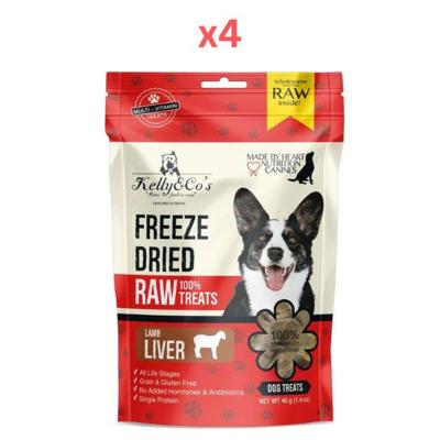 Kelly & Co's Freeze-Dried Lamb Liver For Dog - 40G Pack Of 4