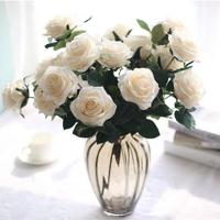 European-style fake flower simulation bouquet 10 French rose bouquet living room decoration table floral silk flower