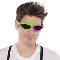 1980s Glasses Men's Women's Cosplay Costume Halloween Party  Evening Glasses Lightinthebox - thumbnail