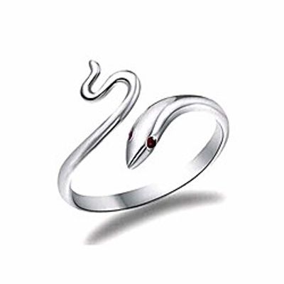nonebrand retro snake ring animal punk fashion gothic cobra ring opening adjustable size (a) Lightinthebox