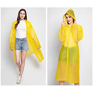 Women's Men's Unisex Rain Poncho Waterproof Hiking Jacket Rain Jacket Fall Spring Summer Outdoor Waterproof Portable Windproof Ultra Light (UL) Raincoat Poncho Top Camping / Hiking Hunting Fishing miniinthebox