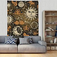 Tarot Divination Wall Tapestry Art Decor Blanket Curtain Hanging Home Bedroom Living Room Decoration Mysterious Bohemian Celestial Moon Sun Lightinthebox - thumbnail