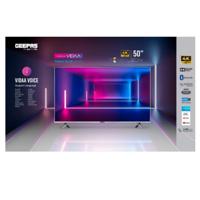 Geepas 50 Inch Vidda Professional 4K Ultra HD, Smart TV With Frameless Design And Matte Silver Finish - GLED5009SVUHD