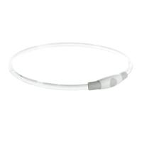 Trixie USB Flash Light Ring For Dogs Grey - L-XL
