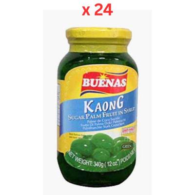 Buenas Sugar Palm Fruit Green 340G Pack of 24