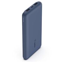 Belkin 10000 mAh Boost Charge 3-Port Power Bank 10K With USB-A to USB-C Cable, Blue - BL-PB-B011-10000C-BLU - UAE Delivery Only