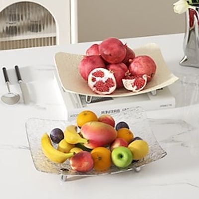 Fruit Plate Luxury European Glacier Pattern Snack Plate Fruit Tray Salad Bowl Candy Dessert Storage Tray Home Decoration Lightinthebox Fruit Plate Luxury European Glacier Pattern Snack Plate Fruit Tray Salad Bowl Candy Dessert Storage Tray Home Decoration Lightinthebox
