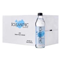 Icelandic Glacial Natural Mineral Water, Glass Bottles 24 x 330ml