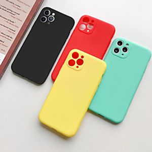 Solid Colored Frosted TPU for Apple iPhone Case 11 Pro Max X XR XS Max 8 Plus 7 Plus 6 Plus  SE(2020) Back Cover miniinthebox