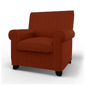 IKEA Checked Velvet Gronlid Armchair Cover Regular Fit With Piping Machine Washable Lightinthebox