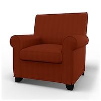 IKEA Checked Velvet Gronlid Armchair Cover Regular Fit With Piping Machine Washable Lightinthebox - thumbnail