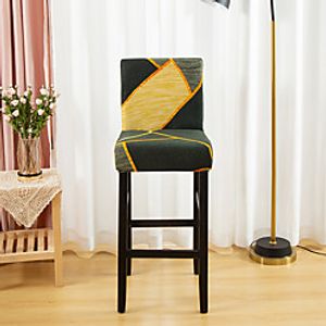Print Super Soft Chair Cover Stretch Removable Washable Dining Room Chair Protector Slipcovers Home Decor Dining Room Seat Cover 1 Piece Lightinthebox