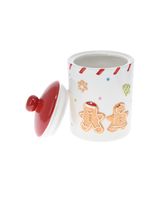 Koopman Xmas Storage Jar Gingerbread 12 x 18 cm - thumbnail