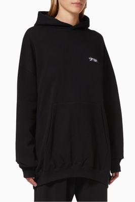 Corporate Large Fit Hoodie in Curly Fleece Corporate Large Fit Hoodie in Curly Fleece