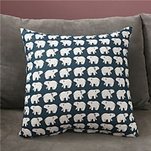Double Side Cushion Cover 1PC Faux Linen Soft Decorative Square Throw Pillow Cover Cushion Case Pillowcase for Sofa Bedroom Superior Quality Machine Washable miniinthebox