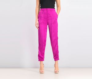 Womens Pull On Trouser  Purple